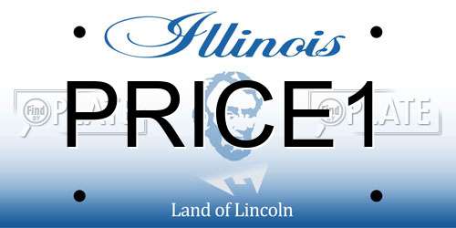 PRICE1 Illinois License Plate