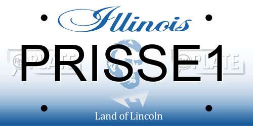 PRISSE1 Illinois License Plate