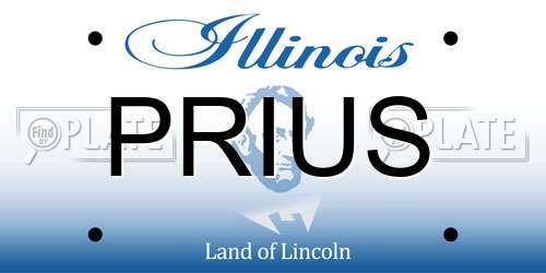 PRIUS Illinois License Plate
