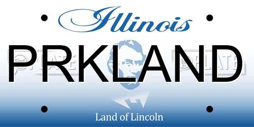 PRKLAND Illinois License Plate