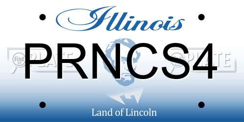 PRNCS4 Illinois License Plate