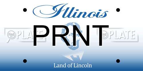 PRNT Illinois License Plate
