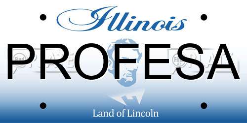 PROFESA Illinois License Plate