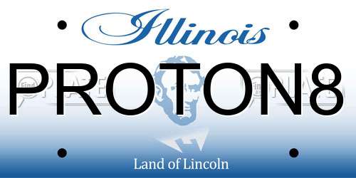 PROTON8 Illinois License Plate