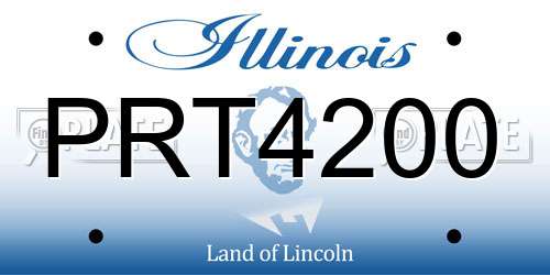 PRT4200 Illinois License Plate