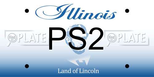 PS2 Illinois License Plate