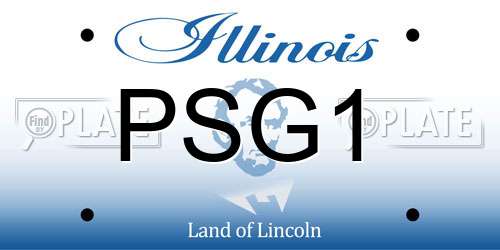 PSG1 Illinois License Plate