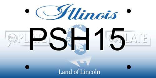 PSH15 Illinois License Plate