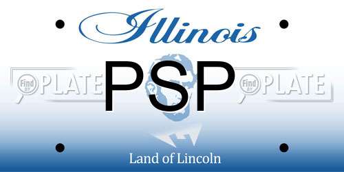 PSP Illinois License Plate