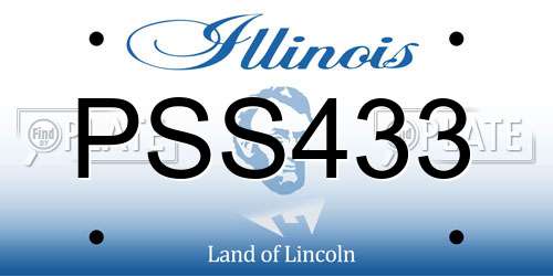 PSS433 Illinois License Plate