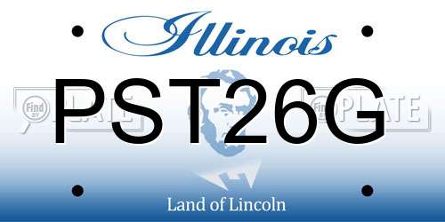 PST26G Illinois License Plate