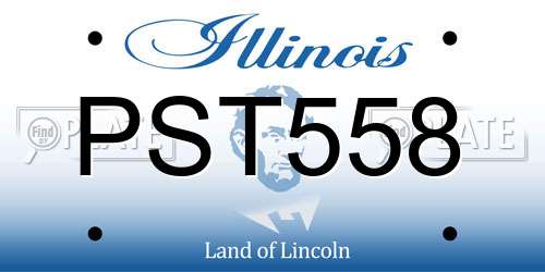 PST558 Illinois License Plate