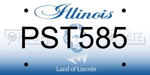 PST585 Illinois License Plate