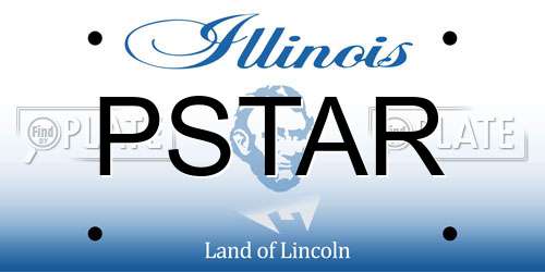 PSTAR Illinois License Plate