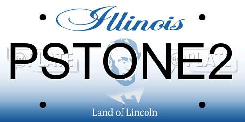 PSTONE2 Illinois License Plate