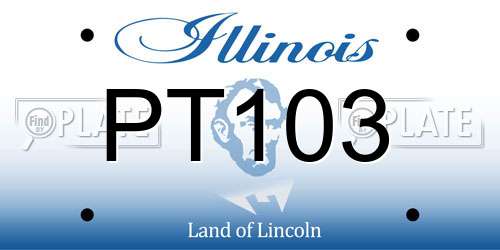PT103 Illinois License Plate