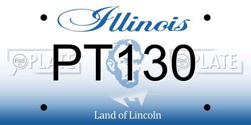 PT130 Illinois License Plate
