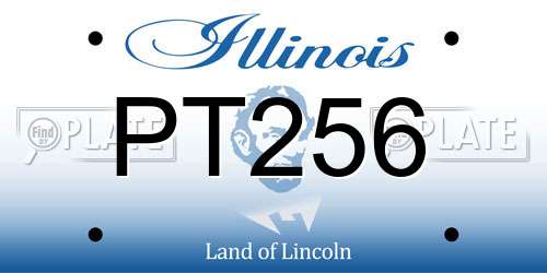 PT256 Illinois License Plate