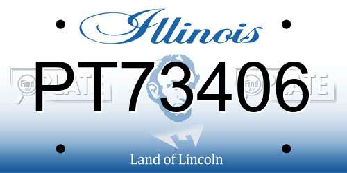 PT73406 Illinois License Plate