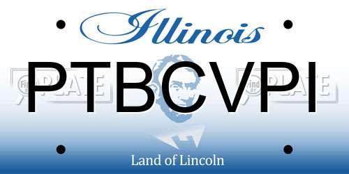 PTBCVPI Illinois License Plate