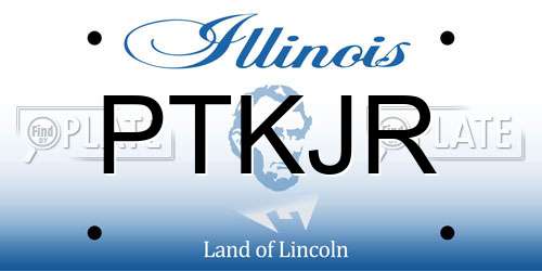 PTKJR Illinois License Plate