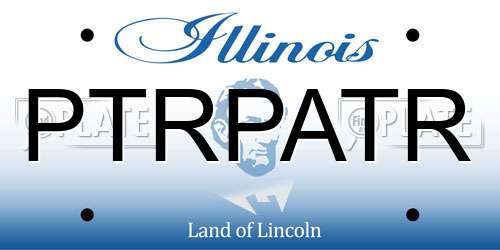 PTRPATR Illinois License Plate