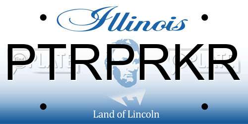 PTRPRKR Illinois License Plate