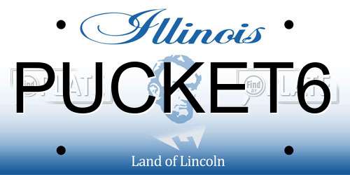 PUCKET6 Illinois License Plate