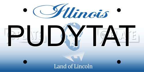 PUDYTAT Illinois License Plate