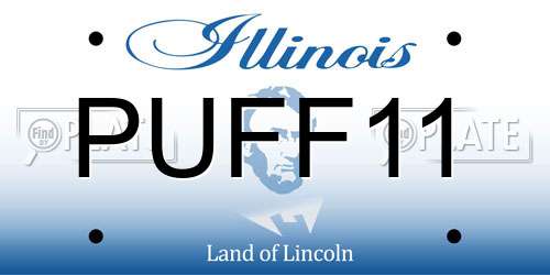 PUFF11 Illinois License Plate