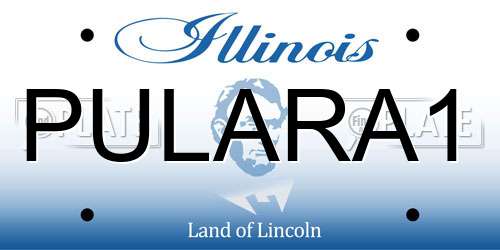 PULARA1 Illinois License Plate
