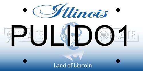 PULIDO1 Illinois License Plate