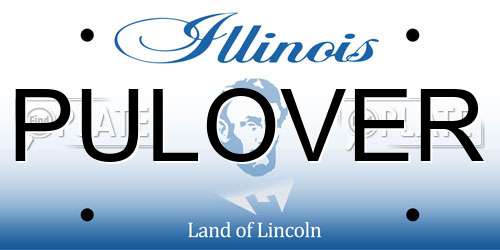PULOVER Illinois License Plate