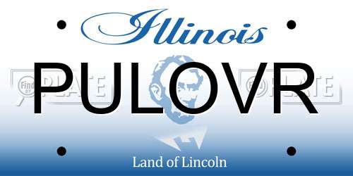 PULOVR Illinois License Plate