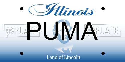 PUMA Illinois License Plate