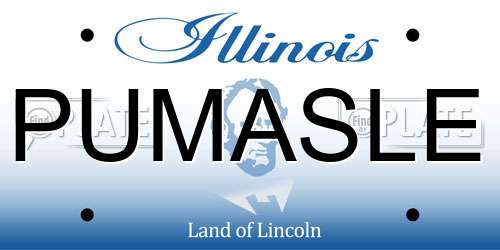 PUMASLE Illinois License Plate