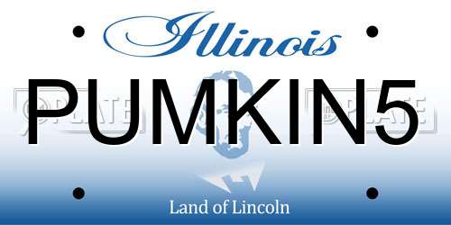 PUMKIN5 Illinois License Plate
