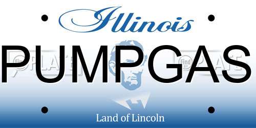 PUMPGAS Illinois License Plate