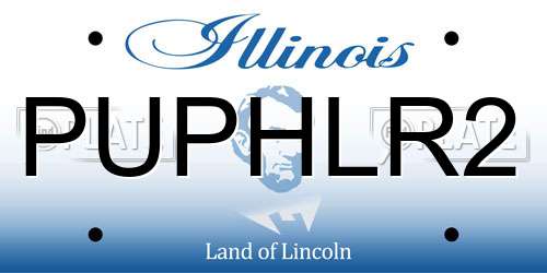 PUPHLR2 Illinois License Plate