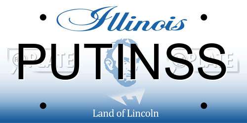PUTINSS Illinois License Plate