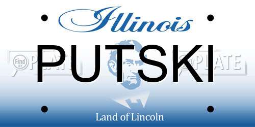 PUTSKI Illinois License Plate
