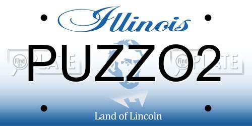 PUZZO2 Illinois License Plate