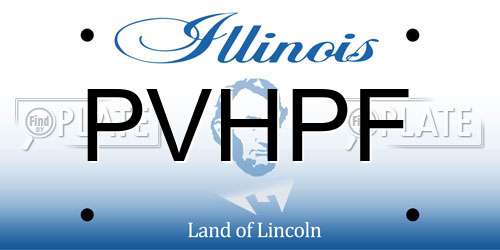 PVHPF Illinois License Plate