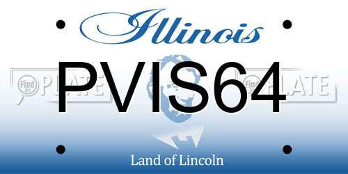 PVIS64 Illinois License Plate