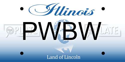 PWBW Illinois License Plate