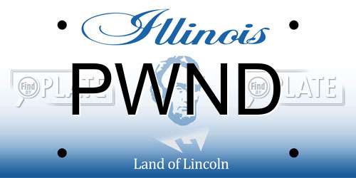 PWND Illinois License Plate