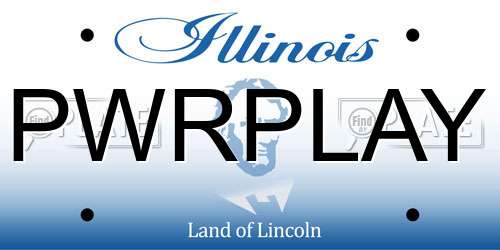 PWRPLAY Illinois License Plate