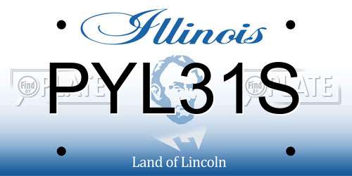 PYL31S Illinois License Plate