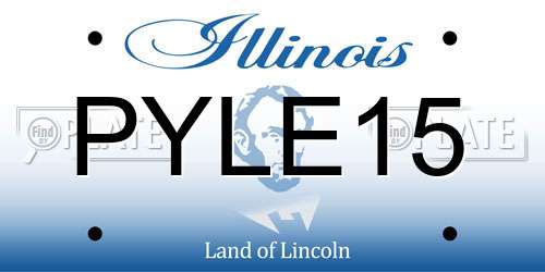 PYLE15 Illinois License Plate