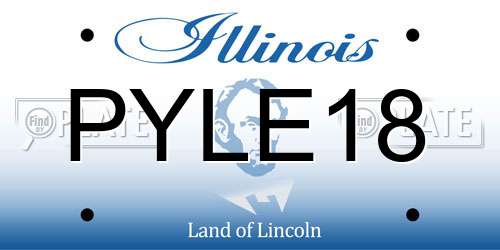 PYLE18 Illinois License Plate